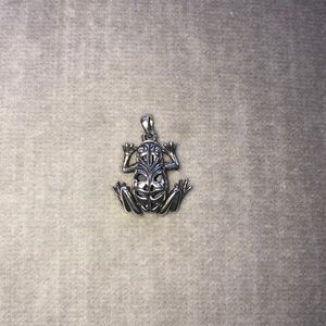 Sterling Silver Frog Pendant